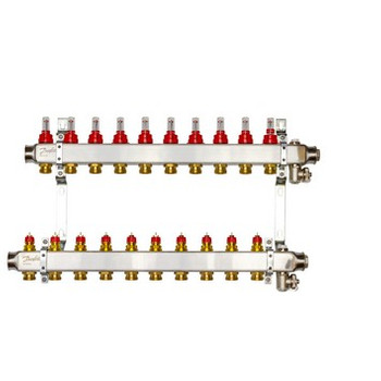 Комплект коллекторов с расходомерами и кронштейнами, 3/4" Danfoss 088U0960