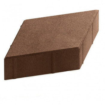 Плитка тротуарная Ромб 200х200х60 мм коричневый
