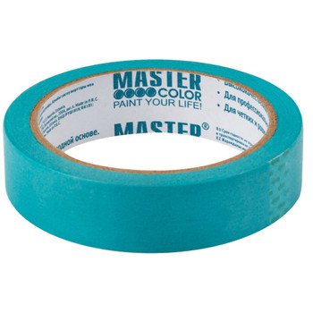 Лента малярная 24мм х 25м рисовая бумага для деликатных поверхностей голубая