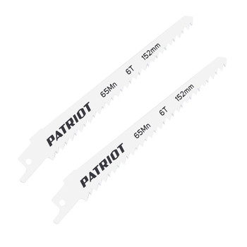 Полотно пильное для сабельной пилы по дереву Patriot 152х19х1,27 2 шт