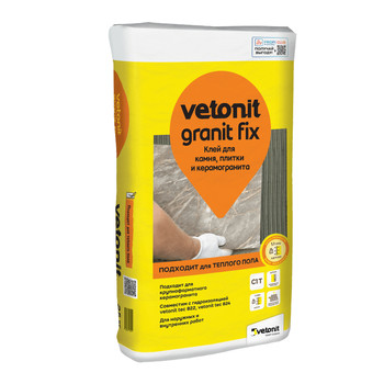 Клей для плитки Weber.Vetonit granit fix для керамогранита для полов с подогревом (С1 Т) , 25кг