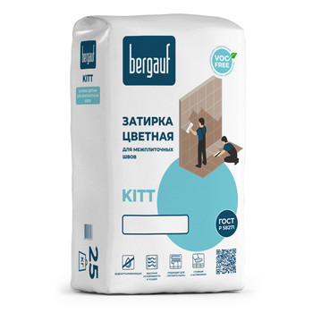 Затирка Bergauf Kitt серая, 25 кг