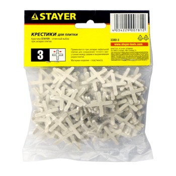 Крестики для плитки Stayer 3 мм (150 штук)