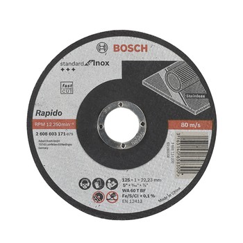 Круг по нержавеющей стали отрезной 125х1,0х22,23 мм Bosch