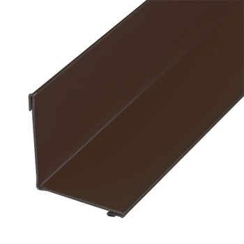 Планка угла внутреннего МП Шоколадно-коричневый 50х50х3000 мм RAL 8017