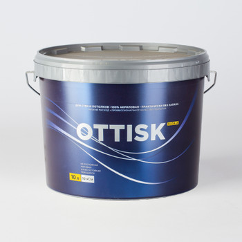 Краска для стен и потолков OTTISK моющаяся база А 10 л
