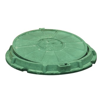 Люк полимерпесчаный 620х750х600х25 (зеленый)