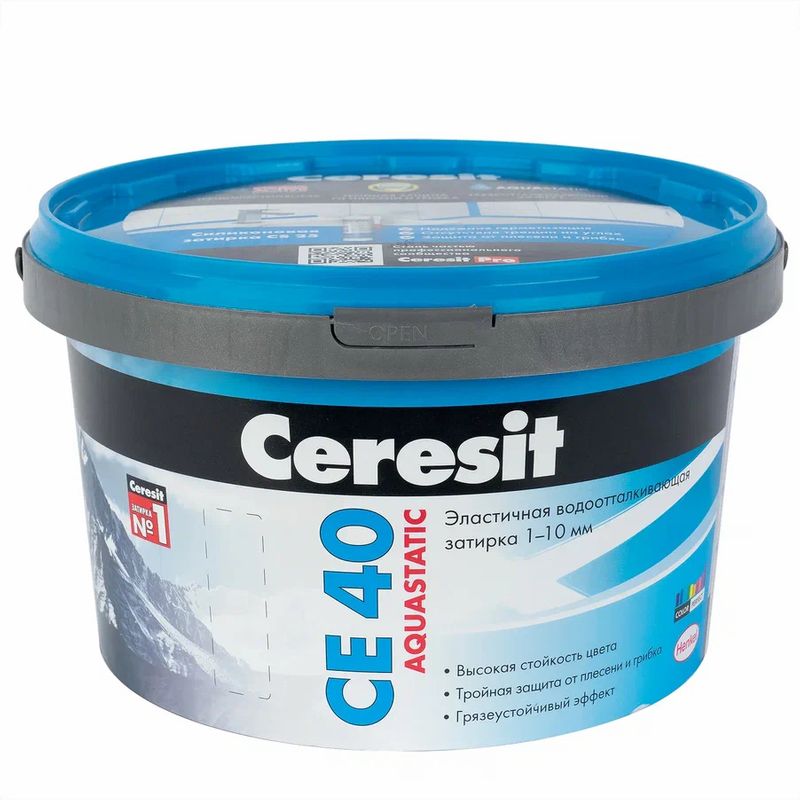 Затирка Ceresit CE 40 aquastatic розовая, 2 кг