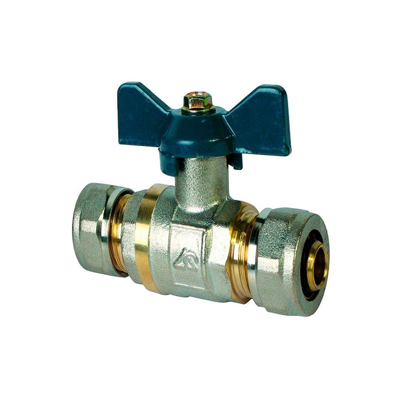 фото Кран шаровый обжим 20х20 (для мп систем) aqualink