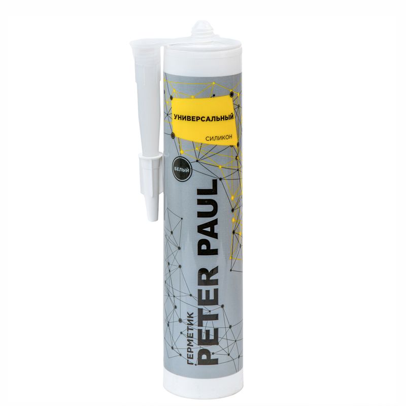 Герметик силиконовый Peter Paul (белый), 300 мл