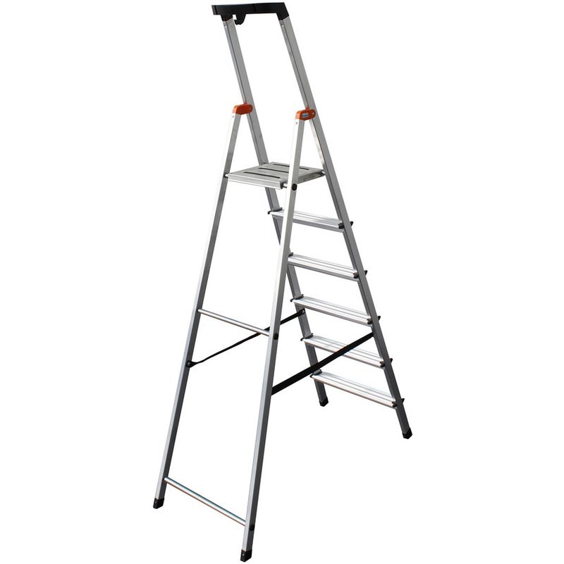 Складная стремянка с полочкой KRAUSE SAFETY 6 ступеней