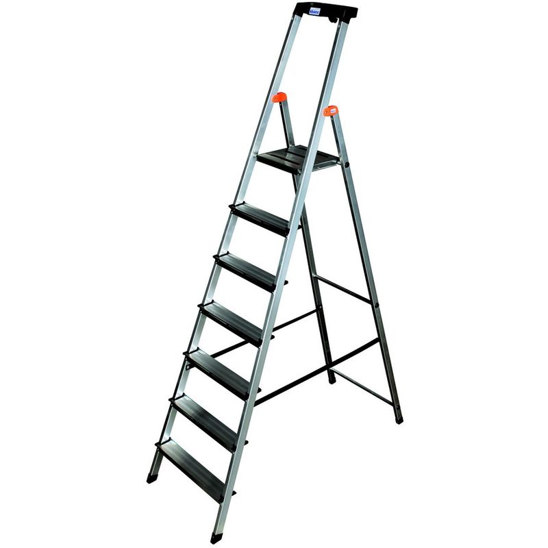 Складная стремянка с полочкой KRAUSE SAFETY 7 ступеней