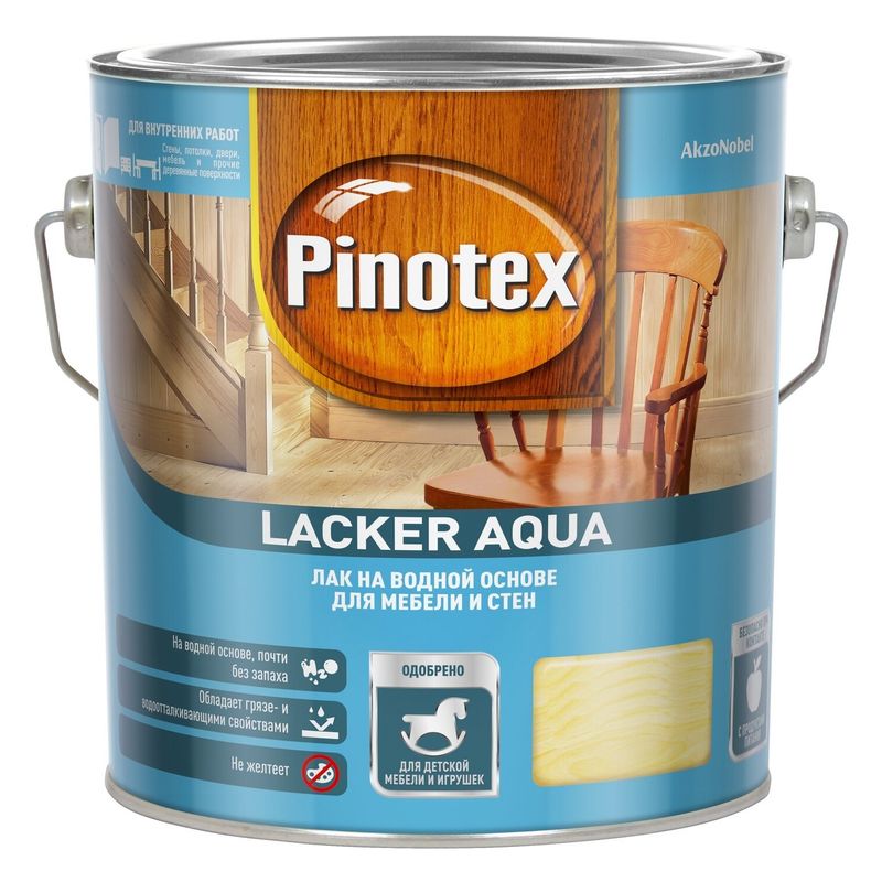 фото Лак на водной основе pinotex lacker aqua 10 матовый, 2,7 л