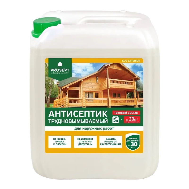 антисептик для наружных работ PROSEPT ECO EXTERIOR 5л.