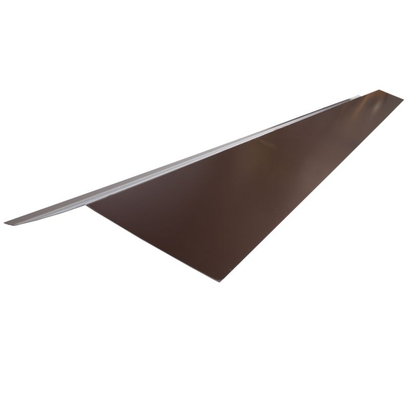 фото Планка карнизная шинглас, коричневая, 75х50х5 мм длина 2 м shinglas