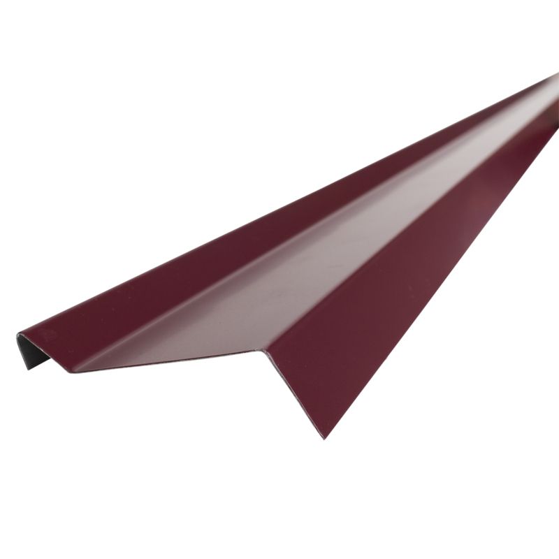 Планка примыкания Shinglas красная 20х45х15х10 мм длина 2 м