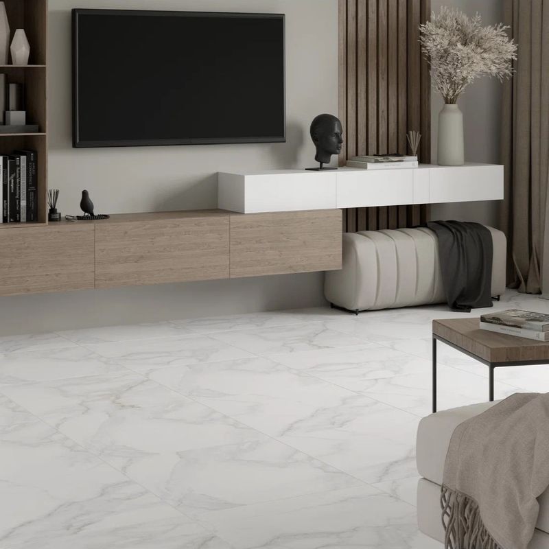 фото Керамогранит casa blanca white 1 gracia ceramica 600х600 (1-й сорт)