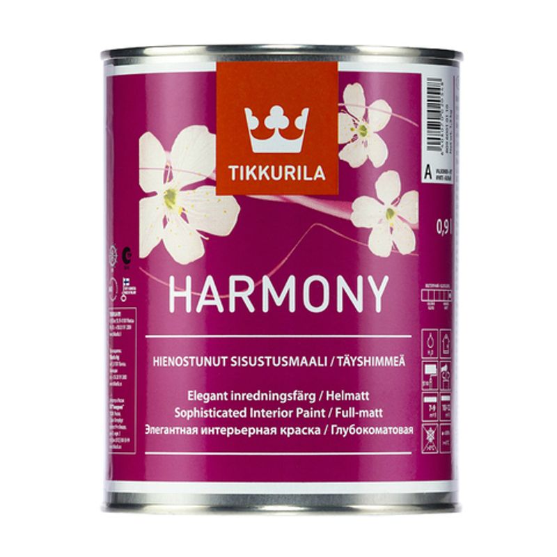 фото Краска tikkurila harmony cap интерьерная 0.9л