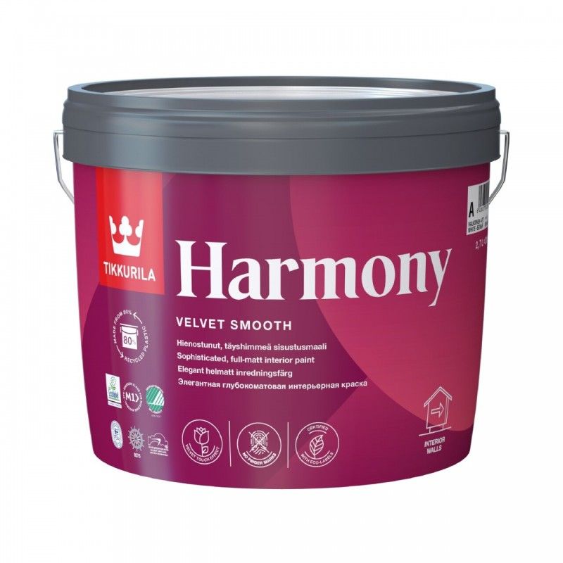 фото Краска tikkurila harmony интерьерная база а 2.7л