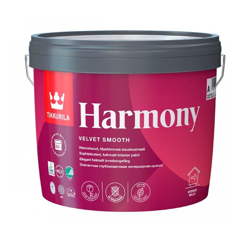 фото Краска tikkurila harmony интерьерная база с 2.7л