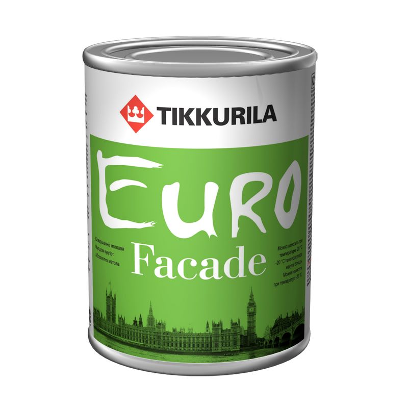 фото Краска tikkurila euro facade фасадная kb 9л