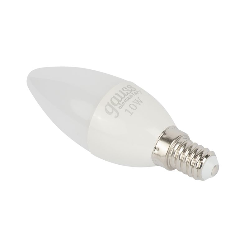 фото Лампа gauss led elementary candle 10w e14 теплый свет 3000k