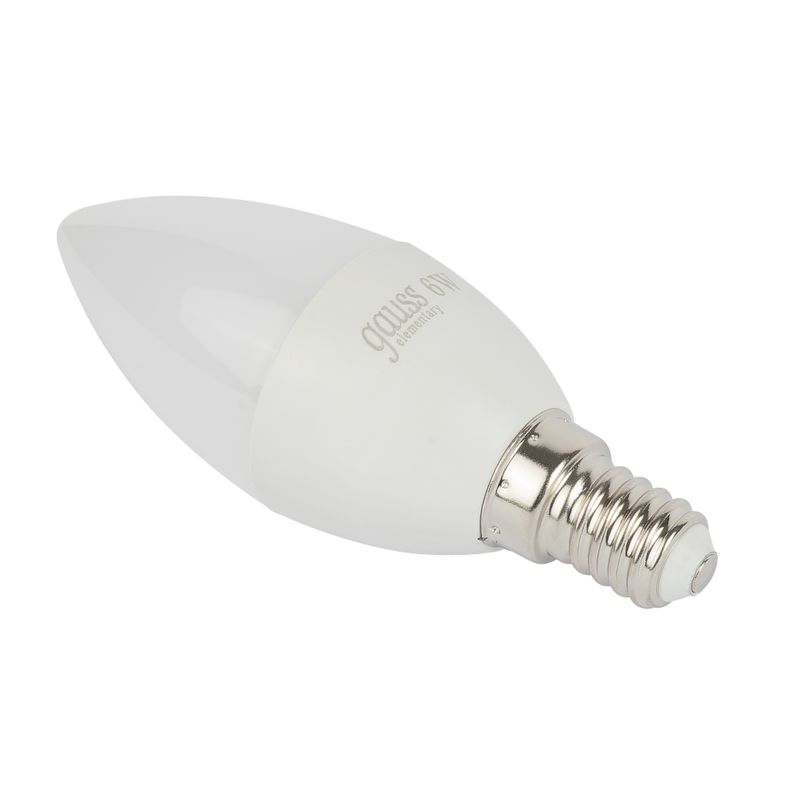 фото Лампа gauss led elementary candle 6w e14 теплый свет 3000k