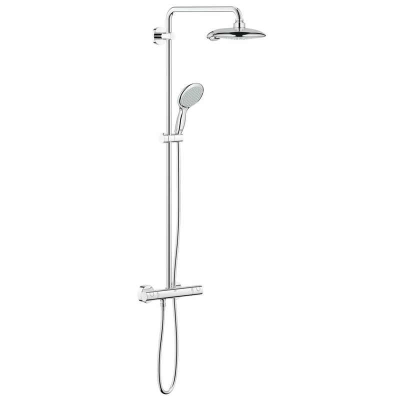 фото Душевая система с термостатом grohe euphoria 26186000 для душа