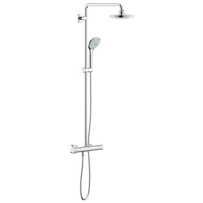 фото Душевая система с термостатом grohe euphoria 27615000 для душа