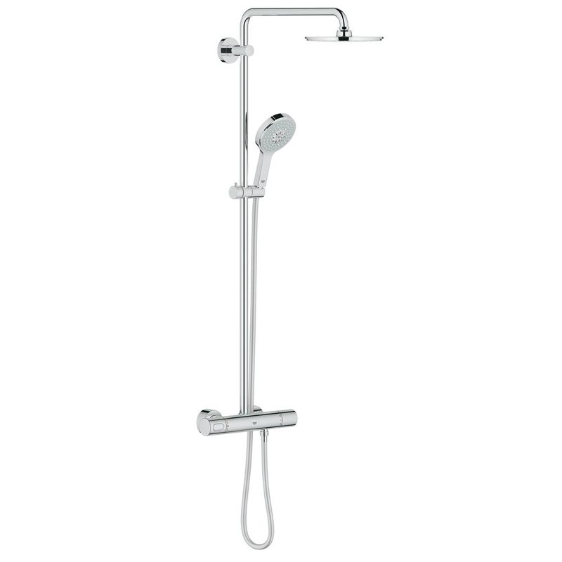 фото Душевая система с термостатом grohe rainshower system 27967000 для душа