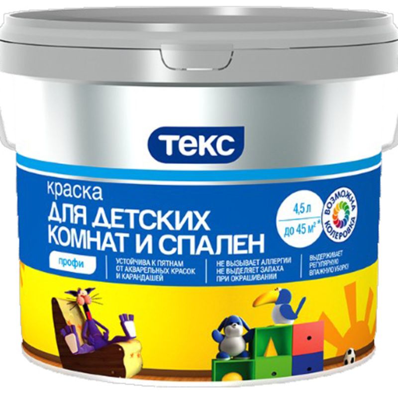 фото Краска teks профи для детских и спален база a 9л