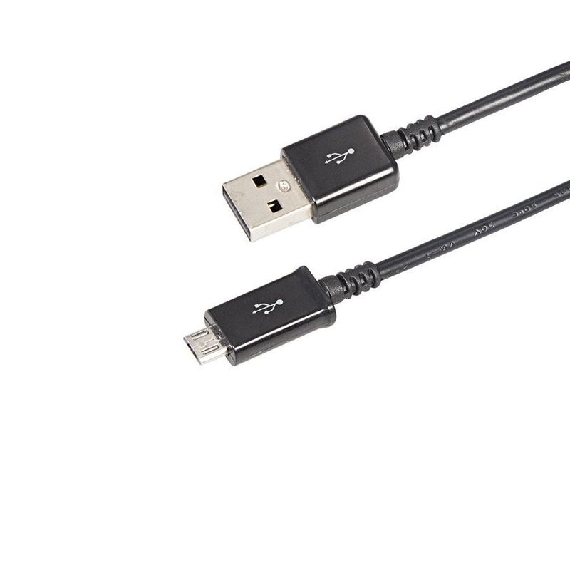 USB кабель microUSB длинный штекер 1м черный REXANT
