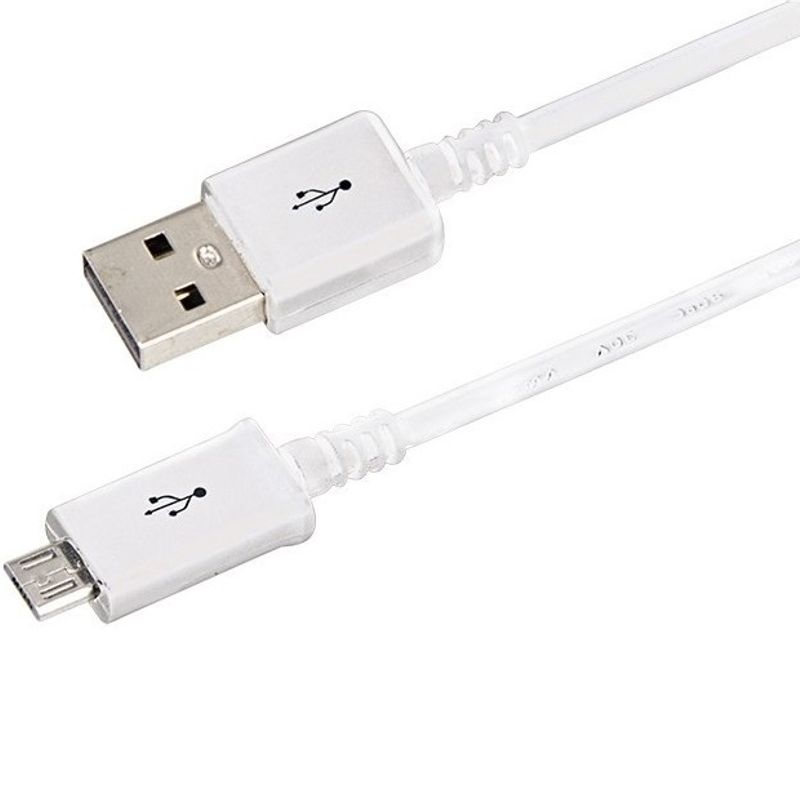 USB кабель microUSB длинный штекер 1м белый REXANT