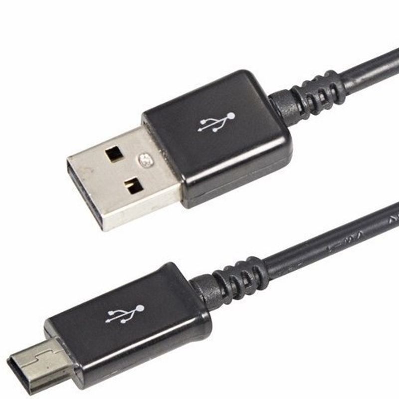 USB кабель mini USB длинный штекер 1м черный REXANT