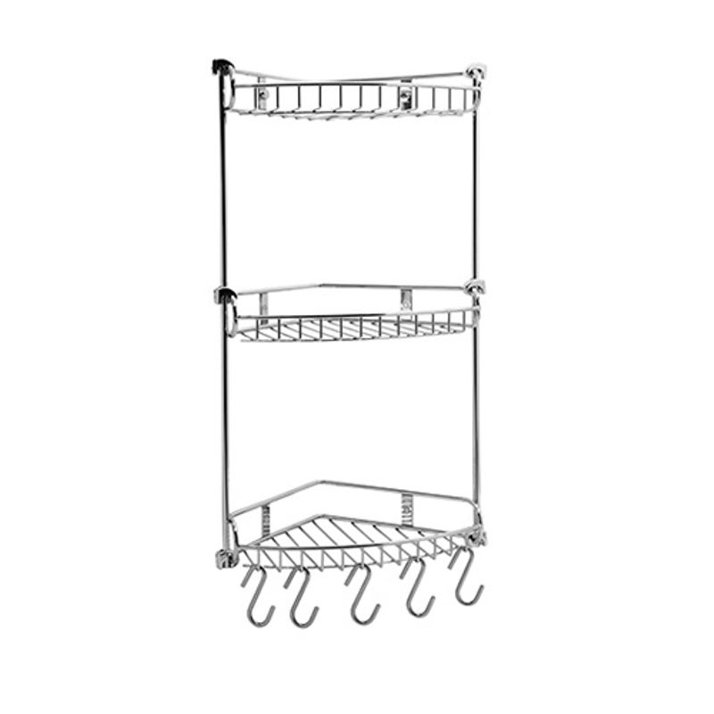 фото Полка металлическая угловая wasserkraft к-1233 тройная