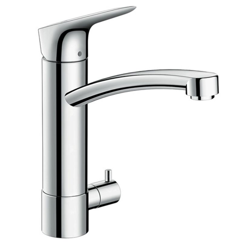 фото Смеситель для кухни hansgrohe logis 71834000 с подключением посудомоечной машины