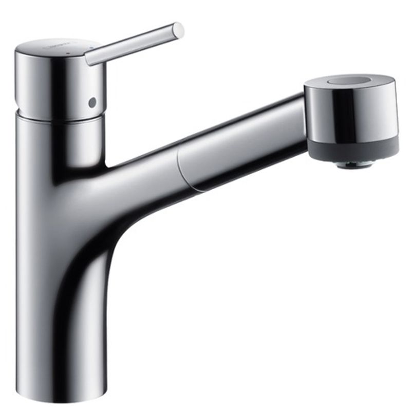 фото Смеситель для кухни hansgrohe тalis s 32841000 с выдвижным изливом