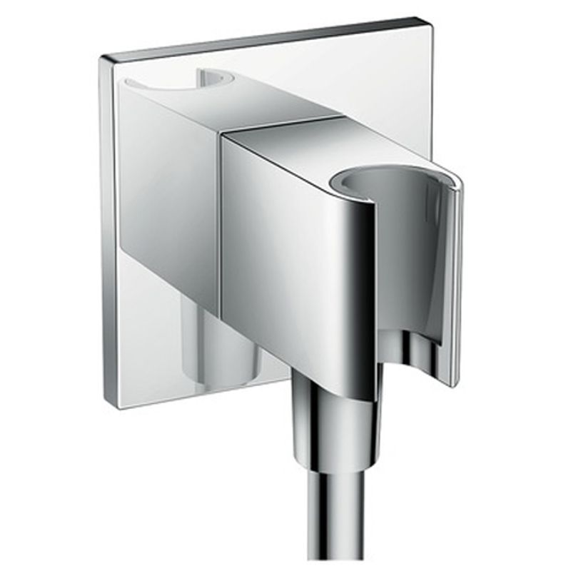 фото Шланговое подключение hansgrohe fixfit porter square 26486000 с держателем для душа