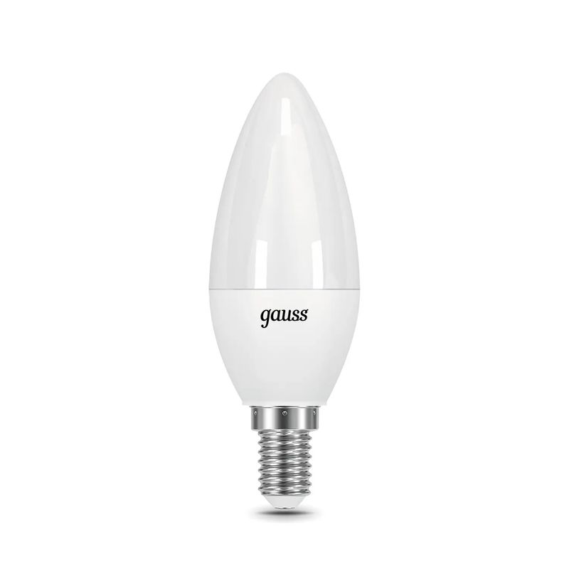 фото Лампа gauss led свеча e14 6.5w 550lm 4100к 1/10/50