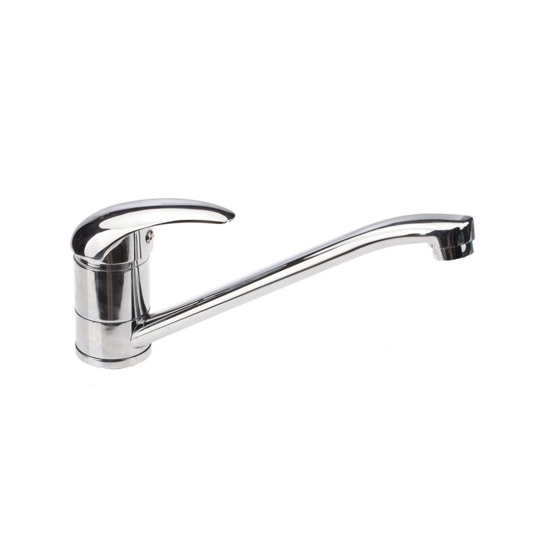 Смеситель д/кухни 3301 (однорычаж., L-излив 24 см, Силумин) Омега