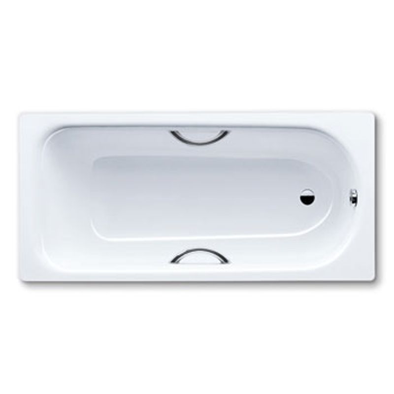 Стальная ванна Kaldewei Saniform Plus Star 337 180х80 с отверстиями под ручки с покрытием Easy-сlean