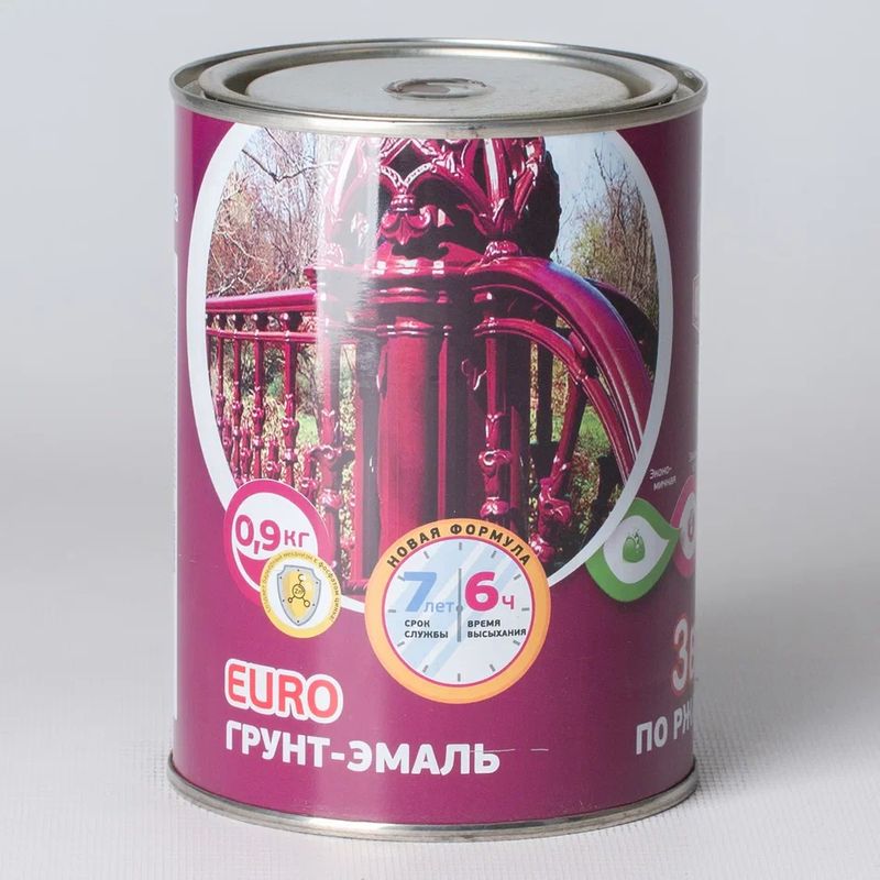 Грунт-эмаль по ржавчине 3в1 шоколадная, 0,9 кг Olecolor