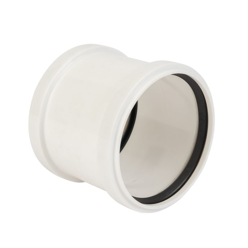 Муфта канализационная 110 бесшумная Дигор ЛЮКС белая