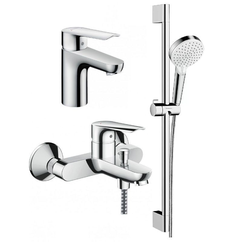 фото Комплект смесителей hansgrohe set logis e100 (с) для ванны