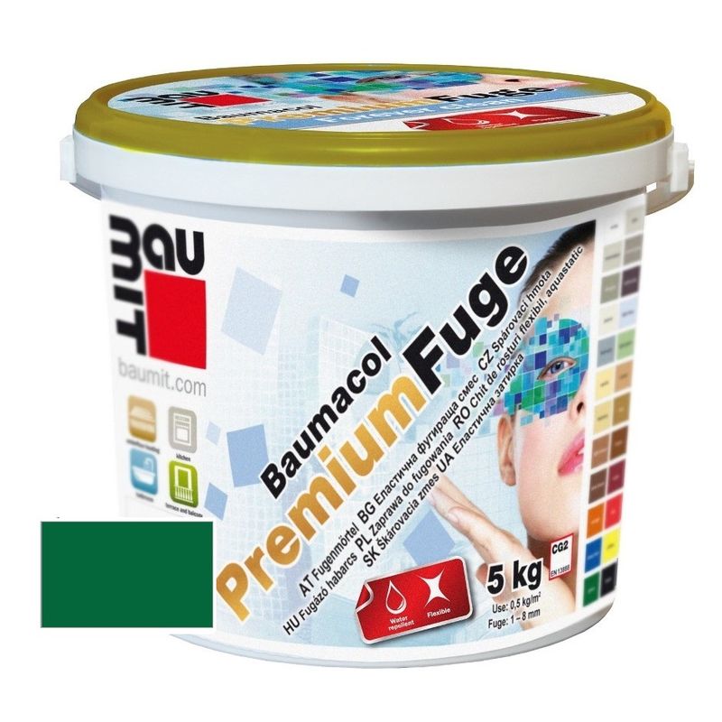 фото Затирка baumit baumacol premiumfuge зеленая, 2 кг