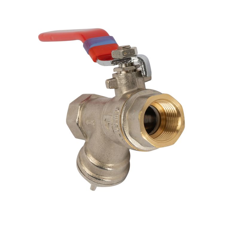 Кран шаровый с фильтром 1/2" (ручка) HLV