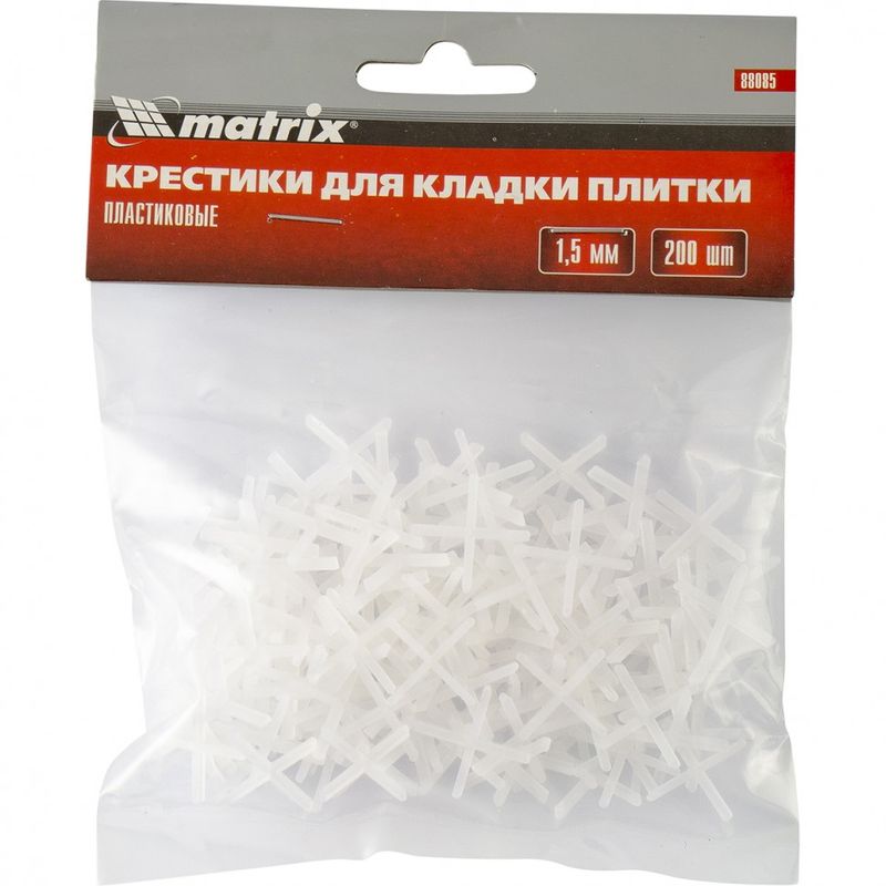 фото Крестики 1,5мм, для кладки плитки, 200шт matrix