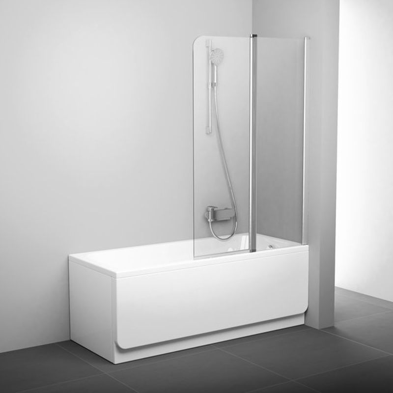 фото Шторка для ванны ravak cvs2 100 см r (белый + transparent)