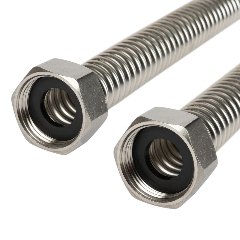 Подводка гибкая из гофрированной нержавеющей трубы 3/4" ВР-ВР 60см Lavita