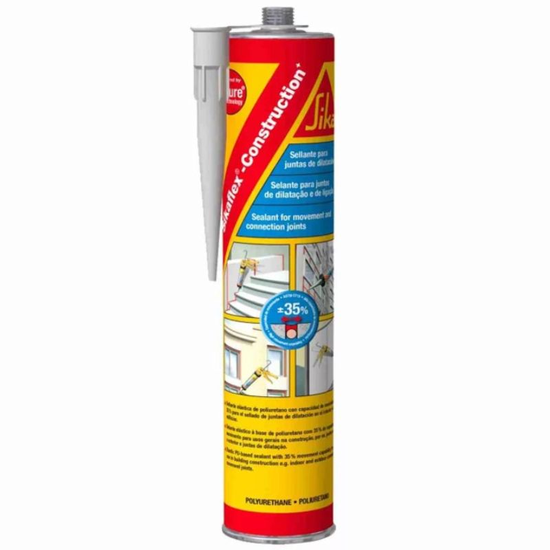 Герметик полиуретановый Sikaflex Construction+ черный, 300 мл